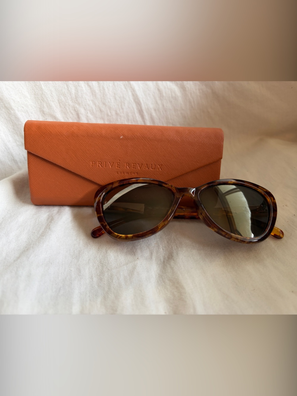 Privé Revaux Women’s Tortoiseshell Oval Sunglasses - Brown